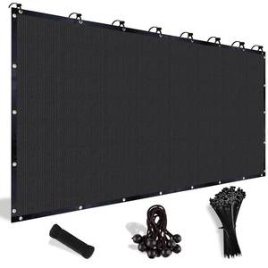 lot 15080 image: Shade&Beyond 90% Sun Shade Cloth with Grommets, 6 X 8 Pergola Shade Cover Canopy, Mesh Tarp Sun Screens for Patio, Outdoor, Garden, Backyard, Black