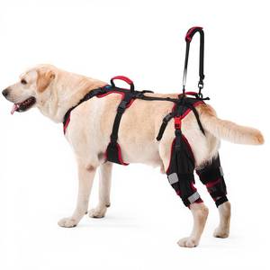 lot 15106 image: Lafoty Dog ACL CCL Knee Brace for Large Dogs, Set of 2 Hind Leg Braces with Handles & Shoulder Strap �� Non-Slip Support for Injury, Arthritis & Post-Surgery Recovery, Black, Large