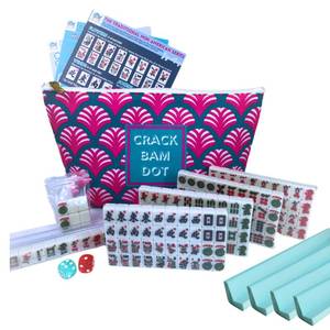 lot 15109 image: Mini American Mahjong Set for Travel and Fun  Small Size (0.8x0.5x0.4)  Gift or On-The-Go Game. (Standard Edition)