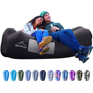 lot 15131 image: AlphaBeing Inflatable Lounger Beach Chair Accessories, Air Sofa Hammock Inflatable Couch for Camping Backyard Lakeside with Compression Sacks, Ideal Outdoor Gifts for Adults