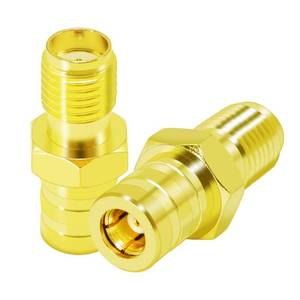 lot 16362 image: CNARIO SMA Coax Adapter SMA Female to SMB Female Coaxial Connector Gold Plated Connector for WiFiAntennaTwo-Way RadioFPV Drone 2PCS