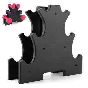 lot 16384 image: �� Weight Rack for Dumbbells, Dumbbell Rack Stand Only, Compact A-Frame Dumbbell Holder, Multilevel Weight Storage Organizer for Home Gym Workout