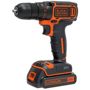 lot 16385 image: BLACKDECKER 20V MAX Cordless DrillDriver Kit with ��Battery, Charger, and Double Ended Bit (BDCDD120C)