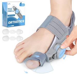 lot 16388 image: VEVARUN Bunion Corrector for Women Men Big Toe Straightener Bunion Fix with Adjustable Knob-Orthopedic Bunions Splint Brace Toe Alignment Correction for Hallux Valgus Pain Relief DayNight 1PCS (Grey)