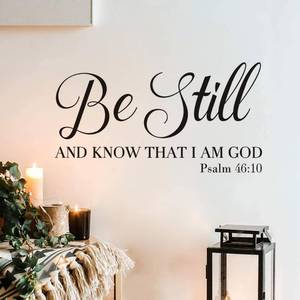 lot 16393 image: 1PCS Inspirational Wall Decals,The Bible Wall Stickers Quote Motivational Decal for Bedroom Living Room Nursery Decor 11�6 in