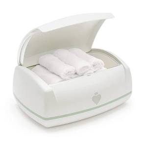 lot 16398 image: Prince Lionheart Warmies Wipes Warmer Designed for Reusable Cloth Wipes  Soft Glow Nighlight  Includes 1 everFRESH Pillow and 4 Warmies Cloth Wipes