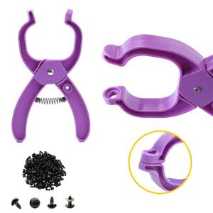 lot 16415 image: Safety Eye Tool for Crocheting, Effortlessly Attaching Safety Eyes in Crocheting, Auxiliary Tool for 5-30mm Stuffed Animals Safety Eyes Making Supplies, Durable & Ergonomic Making Supplies Tool Purple
