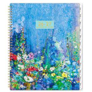 lot 16436 image: 2026-2027 Monthly Planner - 9 x 11, JUL. 2026 - DEC. 2027, Large 18 Monthly Calendar Planner 2026-2027, with Twin-wire Binding, Inner Pocket, Tabs, Premium Paper