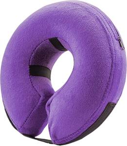 lot 16451 image: BENCMATE Inflatable Dog Cone Collar Alternative, Soft Dog Cone for Small Medium Large Dogs and Cats, Neck Recovery ECollar Donut Collar After Surgery (XXLarge, Purple)