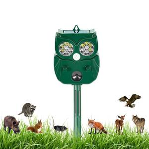 lot 16453 image: 2026 Ultrasonic Animal Repeller with Motion Sensor & Insect Repellent �� Solar LED Strobe Light for Garden, Yard, Lawn, Terrace �� Deter Squirrels, Deer, Raccoons, Rabbits, Skunks, Cats, Dogs