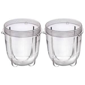 lot 16458 image: Joyparts Replacement Parts Cups Accessory Compatible with Original Magic Bullet 250W MB1001 Blender (2 12oz cups)