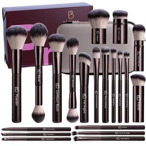 lot 16464 image: Professional Makeup Brushes BS-MALL with Travel Case, Premium Synthetic Foundation Brushes, Concealer Blush Eyeshadow Brush Kit, Labeled for Beginners & Pro, Ideal for Daily Makeup & Gift