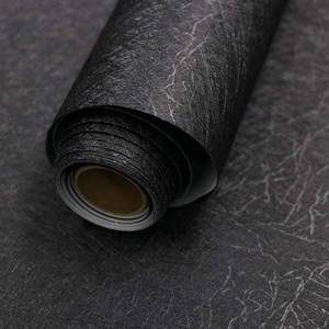 lot 18267 image: Abyssaly Black Silk Wallpaper Peel and Stick 15.7 X 393.7 Embossed Self Adhesive Black Contact Paper Removable Kitchen Vinyl Textured Wall Paper Cabinet Furniture Shelf Liner