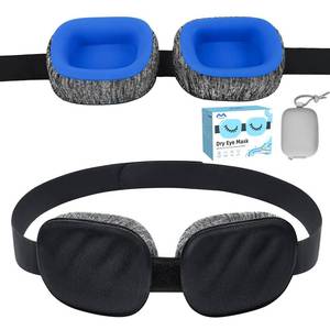 lot 18272 image: Fismool Eye Mask for Dry Eyes �� 100% Blackout Dry Eye Mask, Moisture Goggles & Sleeping Mask for Men �� Adjustable, Removable Silicone, Soft for Travel & Shift Work