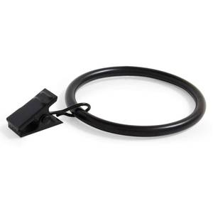 lot 18285 image: Ivilon Curtain Rings - Set of 14 Decorative Drapery Clip with Strong Clips 2 Diameter Color Black