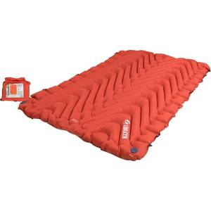 lot 18291 image: KLYMIT Insulated Double V Inflatable Sleeping Pad  Thick, Lightweight, Easy to Inflate, Foldable Air Bed for Camping & Backpacking