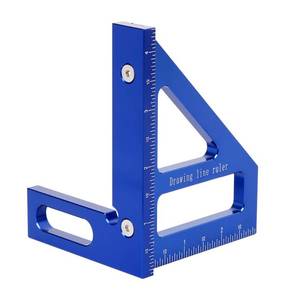 lot 18303 image: KETIPED Imperial 3D Multi-Angle Measuring Ruler,4590 Degree Aluminum Alloy Woodworking Square Protractor, Miter Triangle Ruler High Precision Layout Measuring Tool for Engineer Carpenter,003B