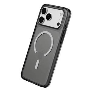 lot 18330 image: RhinoShield Clear Case Compatible with MagSafe for iPhone 17 Pro Max Transparent Protective Phone Case, Superior Magnetic Force, Exceeds Military Drop Standards, Scratch Resistant - Ash Black