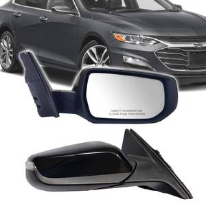 lot 19744 image: Passenger Right Side View Mirror Compatible with 2016-2022 Chevy Malibu LT Hybrid Rearview Mirror With Heated & Turn Signal Manual Folding (7 Pins-Passenger Right Side)