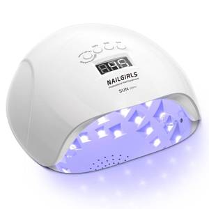 lot 20385 image: NAILGIRLS 150W UV LED Nail Lamp with Auto Sensor - Fast Curing Gel Polish Acrylic Nail Dryer, UV Nail Light 4 Timer Settings, 36 LED Beads and Automatic Sensor for Home Salon Use