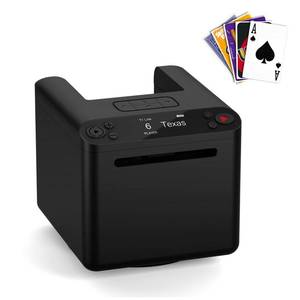 lot 20416 image: DrawPies Automatic Card Dealer Machine for 123 Decks, 180°360° Rotating, USB Rechargeable Dealing Machine for 1-12 Players, Portable Card Dealer for Poker, UNO, Bridge, Texas Holdem & More