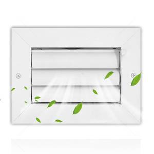 lot 20424 image: Aluminum 8 x 8 in (Duct Opening) 1-Way Air Duct Register Vent Cover for Ceiling and Wall - Modern HVAC Louver Vent Cover Adjustable �� Durable Rustproof Wall Grille �� Overall Size 9-58 x 9-58 Inch