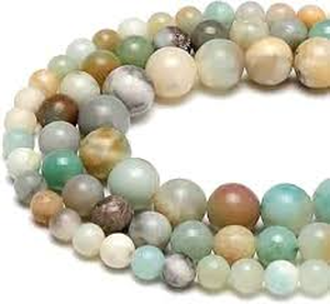 lot 12020 image: Beadla Amazonite Natural Stone Bead Strand