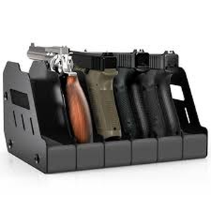 lot 19730 image: LULACOOL Gun Rack for Pistol - 4 Slots, Soft Foam Pistol Holder for Gun Safe, Cabinet, Storage, Handgun Stand Organizer Accessories with 4 Gun Slots.Handgun Rack Stand Display Holder