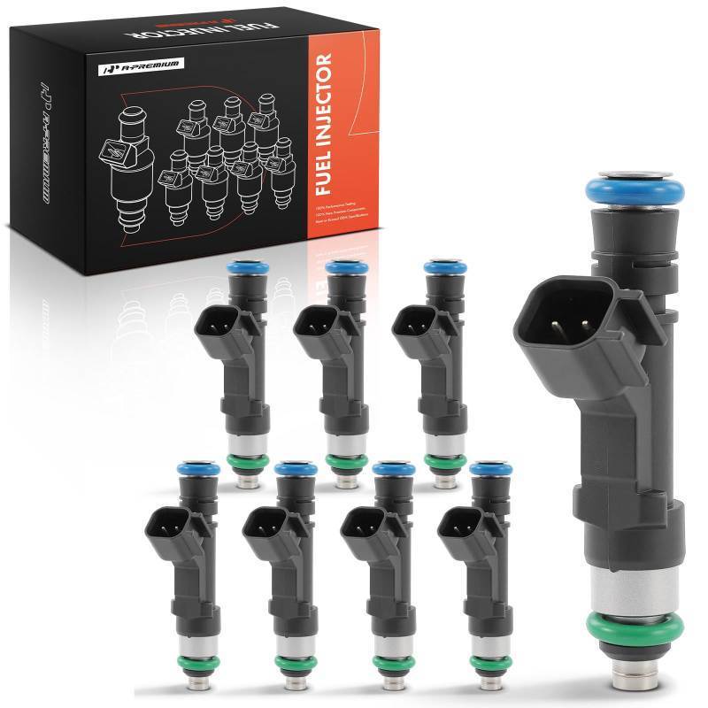 lot 32135 image: A-Premium Fuel Injectors Compatible with Ford F-150 Mustang, 2011-2015, V8 5.0L, Set of 8, Replace# BR3Z9F593A - Retail $78