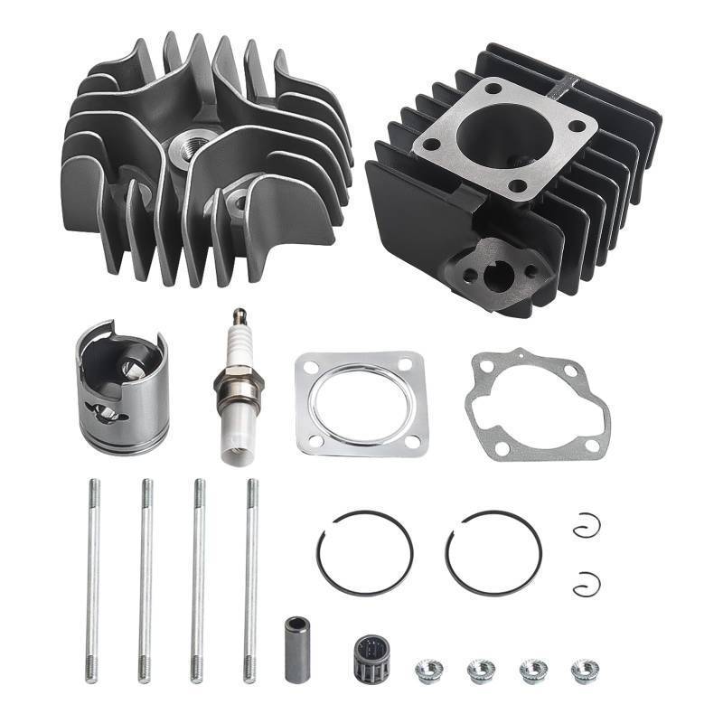lot 48752 image: Tuningsworld 50cc Cylinder Piston Ring Gasket Top End Rebuild Kit for Suzuki ALT50 LTA50 2002-2005 JR50 1985-2006 ATV LT50 1984-1987 WZ50 1978-2006 11210-04012-0F0 11111-04001 12140-16B10 12110-43000 - Retail $36