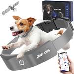 GPS Electric Dog Fence with Free App, Wireless Fence System with Training Collar, Adjustable of Dogs Portable for Outdoor Use, Rechargeable Waterproof Flexiable Collar, (Grey) - Retail: $240