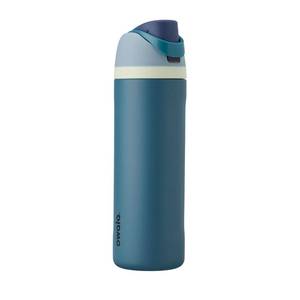 lot 19516 image: Owala FreeSip Insulated Stainless Steel Water Bottle with Straw, BPA-Free Sports Water Bottle, Great for Travel, 24 Oz, Denim - Retail $30