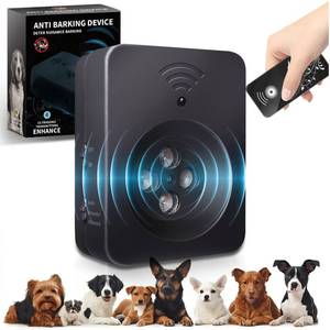 lot 19531 image: Tlettsteinkle Anti Barking Device for Dogs-Ultra Sonic Dog Bark Deterrent Devices Long Range 50ft  Ultimate Ultrasonic Bark Control Device for Dogs - Retail $1,481
