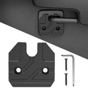lot 19554 image: Sun Visor Repair Kit Fits for Dodge RAM 1500 Trucks 2019-2026, 1 Pack Aluminum Black Sun Visor Clip, Car Sun Visor Fixer, Truck Visor Clip Fix Kit, Visor Clips for Cars, Dodge Ram 1500 Accessories - Retail $20