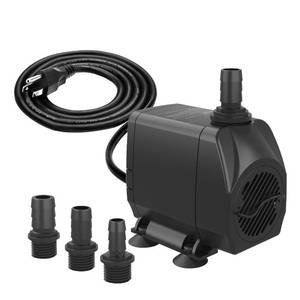 lot 20419 image: Missing Attachments Knifel Submersible Water Pump, Ultra Quiet 660GPH (2500LH 45W) Fountain Pump with Over Heating Protection 8.2ft High Lift, Pond Pump for Fish Tank, Pond, Aquarium, Statuary, Hydroponics - Retail $36