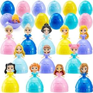 lot 20437 image: JOYIN 12 Pcs Prefilled Easter Egg Princesses Toys, Surprise Egg Shell Reveals Princess Doll, Easter Eggs for Easter Eggs Hunt, Easter Basket Stuffers, Party Favor, Classroom Prize Supplies - Retail $15