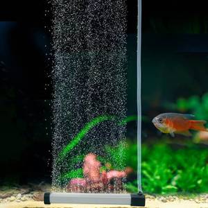 lot 20493 image: hygger Aquarium Bubble Strip, Nano Air Bubble Curtain Wall Aquarium Air Stone Kit, Quiet High Dissolved Oxygen Diffuser Fish Tank Bubbler Decorations for Freshwater Saltwater (5.9 Inch) - Retail $14