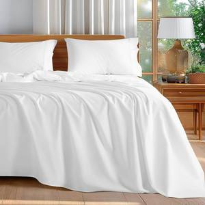 lot 21460 image: Shilucheng 100% Cotton Queen Size Sheets Set - 600 Thread Count��Luxury Egyptian Cotton Bed Sheets��5-Star Hotel Quality Sheets, Breathable & Cooling, 16 Inch Deep Pocket - 4 Piece (White, Queen)