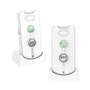 lot 21463 image: 2 Way Intercom for Home,Wireless Intercom System Portable,Long Range,Push to Talk,3 Volume Control,Dual Channels,Intercoms for Home Office - Retail $35