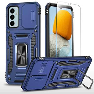 lot 21467 image: SunStory Phone Case for Samsung Galaxy A15 5G Case with HD Screen Protector & Slide Camera Cover & Rotated Ring Kickstand, Military-Grade Phone Case for Galaxy A15 5G (Z_Blue) - Retail $14
