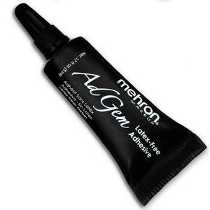lot 21472 image: Mehron Makeup AdGem Adhesive  Latex-Free Body & Eyelash Glue for Rhinestones & False Lashes  Strong, Cosmetic Adhesive �� .17 fl oz (5 ml) - Retail $11