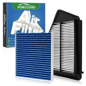 lot 21482 image: Forccord Cabin & Engine Air Filter Fit for Honda Accord 2.4L (2013-2017), Acura TLX 2.4L (2015-2020) Activated Carbon Cabin Filter Replacement Air Filter CF10134 CA11476 Car Accessories - Retail $27