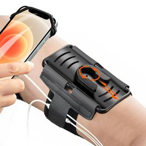 lot 21501 image: Newppon Cell Phone Running Armband - Detachable & 360° Rotatable Universal Cellphone Arm Band for iPhone 17 16 15 14 13 Pro Max Plus Samsung Galaxy Note S24 S23 for Workout Exercising Walking Jogging - Retail $10