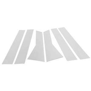 lot 21516 image: Partuto Door Pillar Window Trim - Car Front Rear Left Right Side Anti Scratch Sticker - for Honda CRV 2012-2016 Plastic Chrome Silver Tone - 6 Pcs - Retail $20