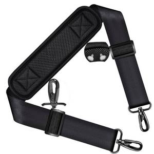 lot 21522 image: Shoulder Strap 58 Universal Handbag Strap with Ultra-Thick Fixed Padded and Dual Balanced Adjustable Buckles Shoulder Crossbody Strap for Briefcase Messenger Bag Laptop Bag Luggage��Black - Retail $12