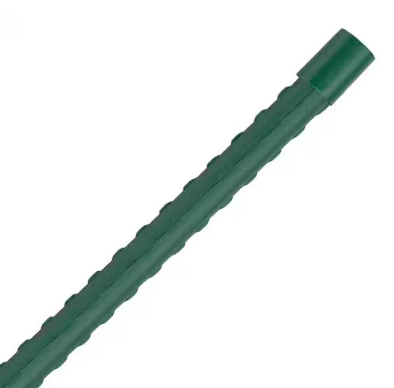 lot 11 image: 7ft. Plastic Garden Plant Stake, Heavy Duty Green Support Stake for Trees and Vegetables - Bundle of 10