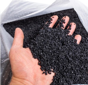 lot 154 image: RECYCLED TIRE RUBBER CRUMB FILLER (40LB BAG)