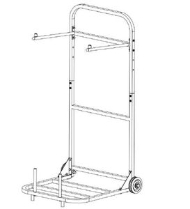 lot 201 image: VEVOR VV46 Chair Cart
