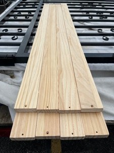 lot 133 image: Bundle of 8 Quality Wood Planks 4 x 2.5 x �
