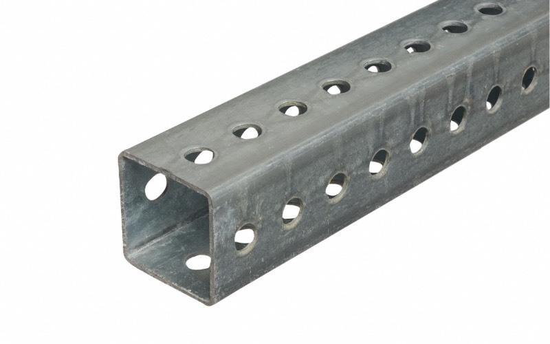 lot 193 image: Professional Quality 1 � x 8 - 12 ga Galvanized Square Post - Great Utility Piece